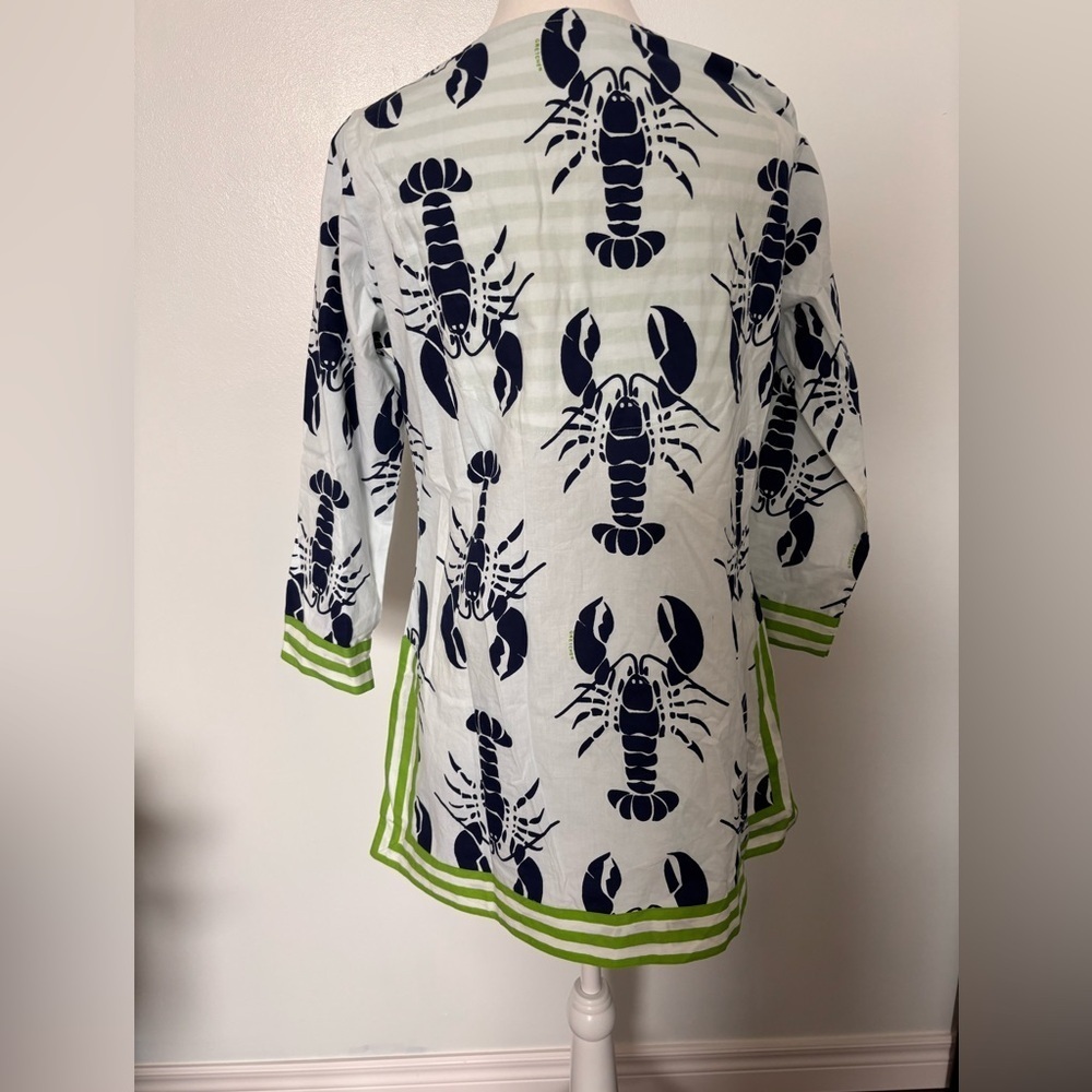 Lobster Print Tunic with Green Accents - Picture 2 of 9
